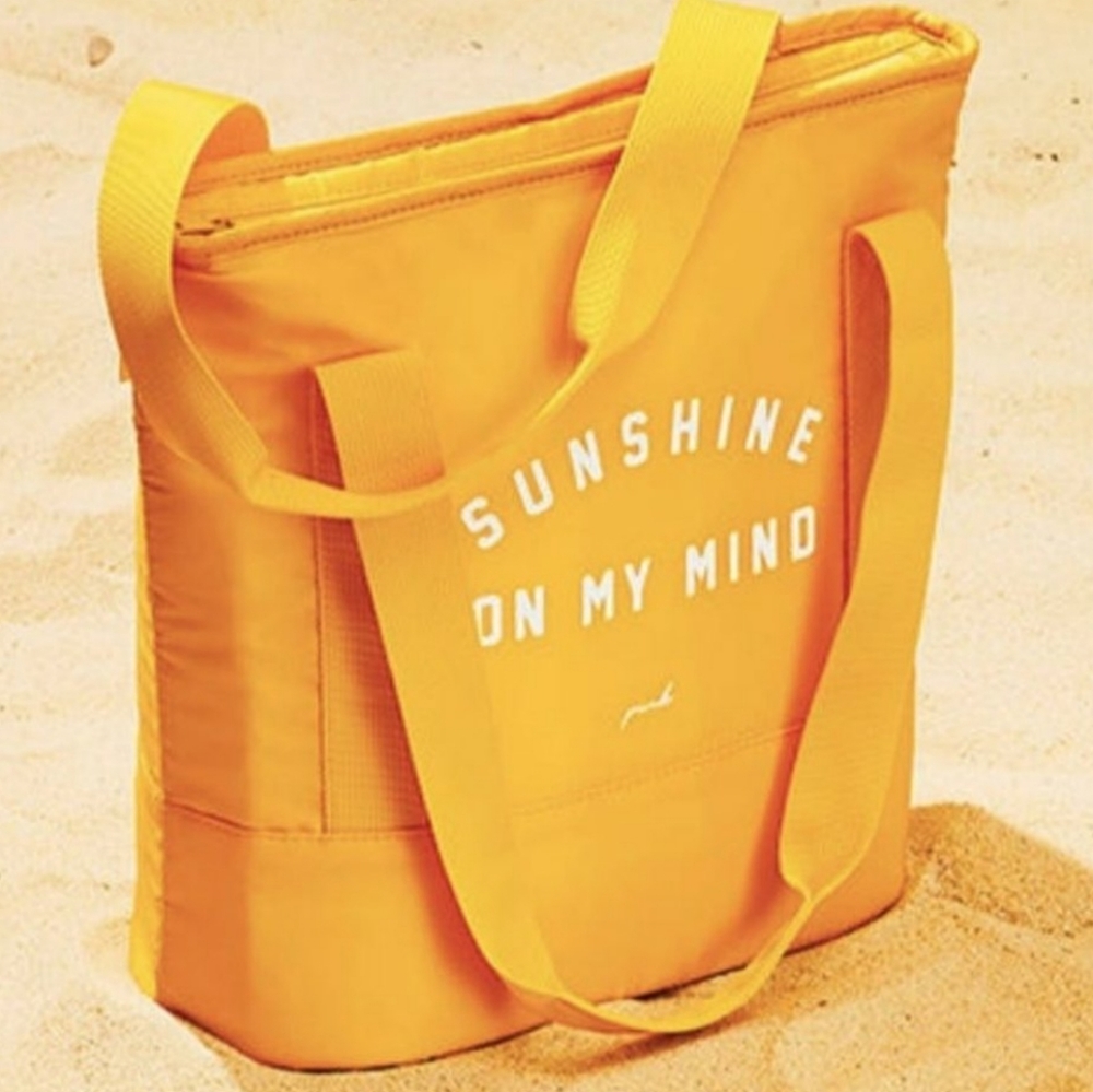 Pink VS Sunshine Yellow Cooler Bag